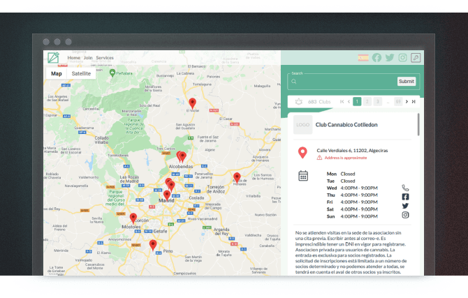 Verd.es' Club Map