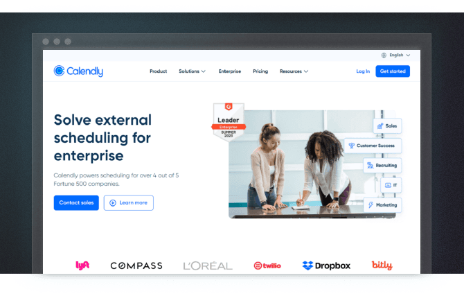 Calendly Enterprise Page